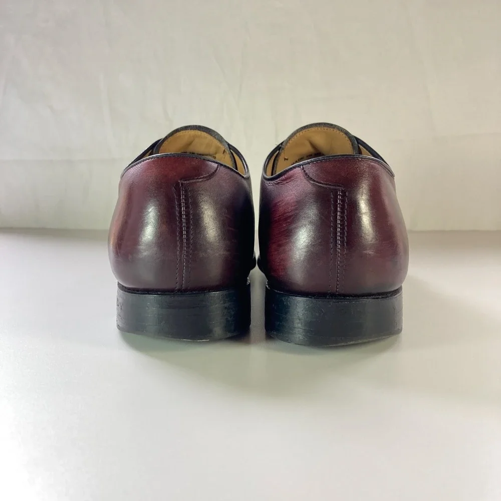 Johnston Murphy Aldrich II Oxblood Cap Toe Goodyear Oxford Shoe Mens 11 90063